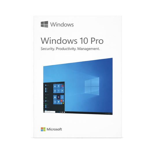 Gesealde Windows 10 Pro retail USB verpakking met originele Microsoft licentie voor installatie op pc