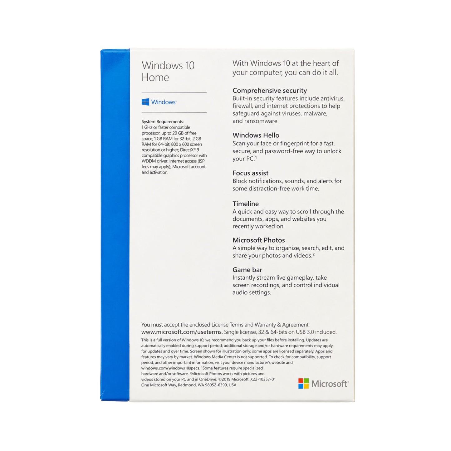 Microsoft Windows 10 Home Retail USB