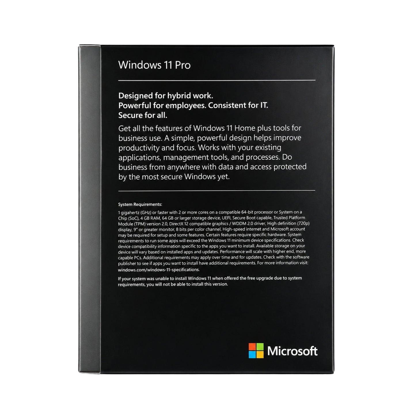 Microsoft Windows 11 Pro Retail USB
