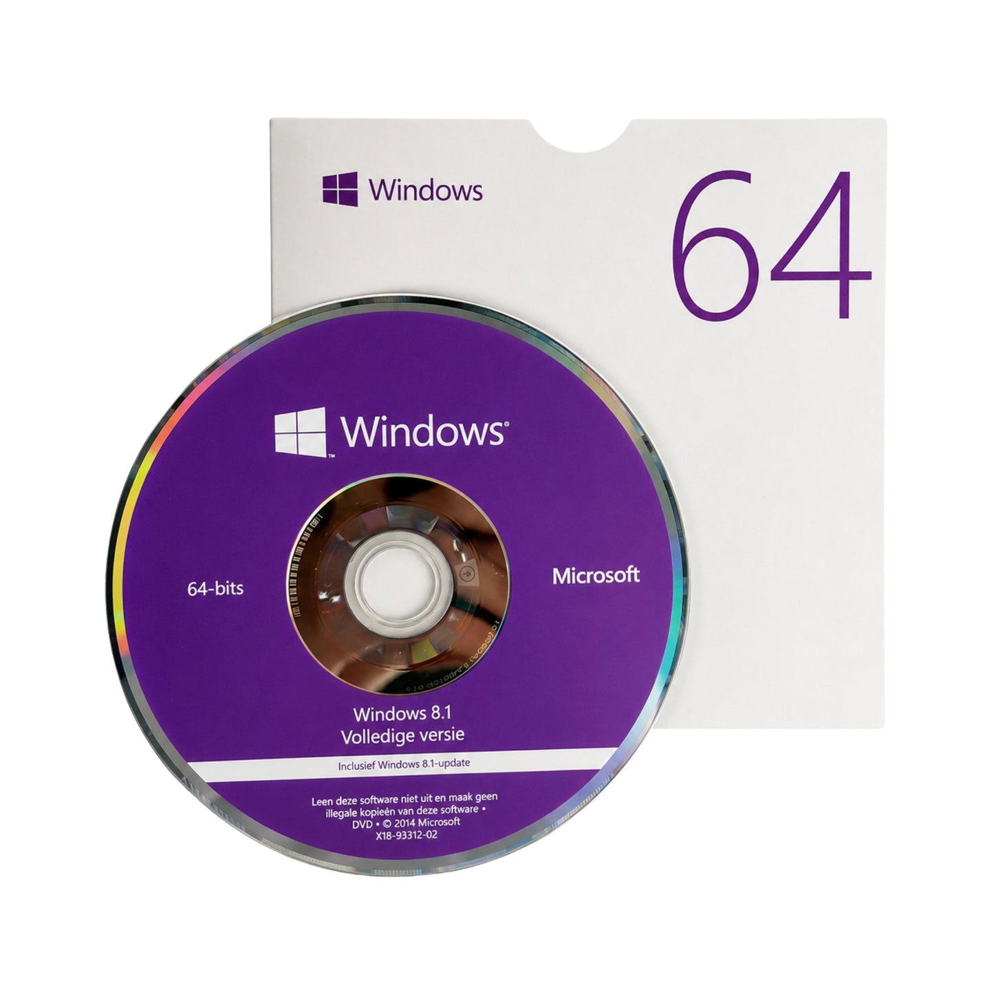 Microsoft Windows 8.1 Volledige Versie Retail DVD