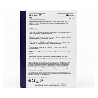 Microsoft Windows 10 Pro Vollversion Retail USB