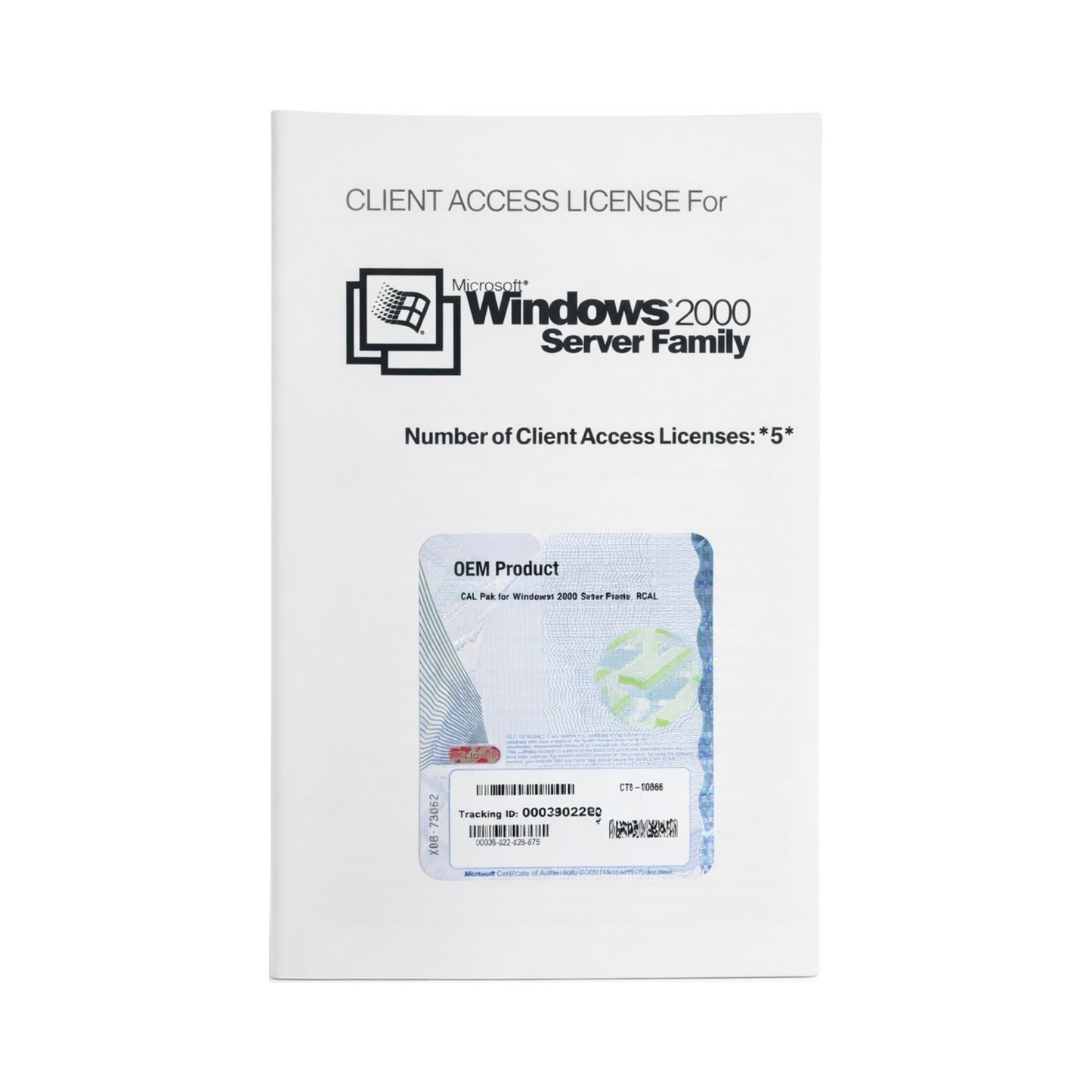 Microsoft Windows 2000 Server Family 5 CALs OEM