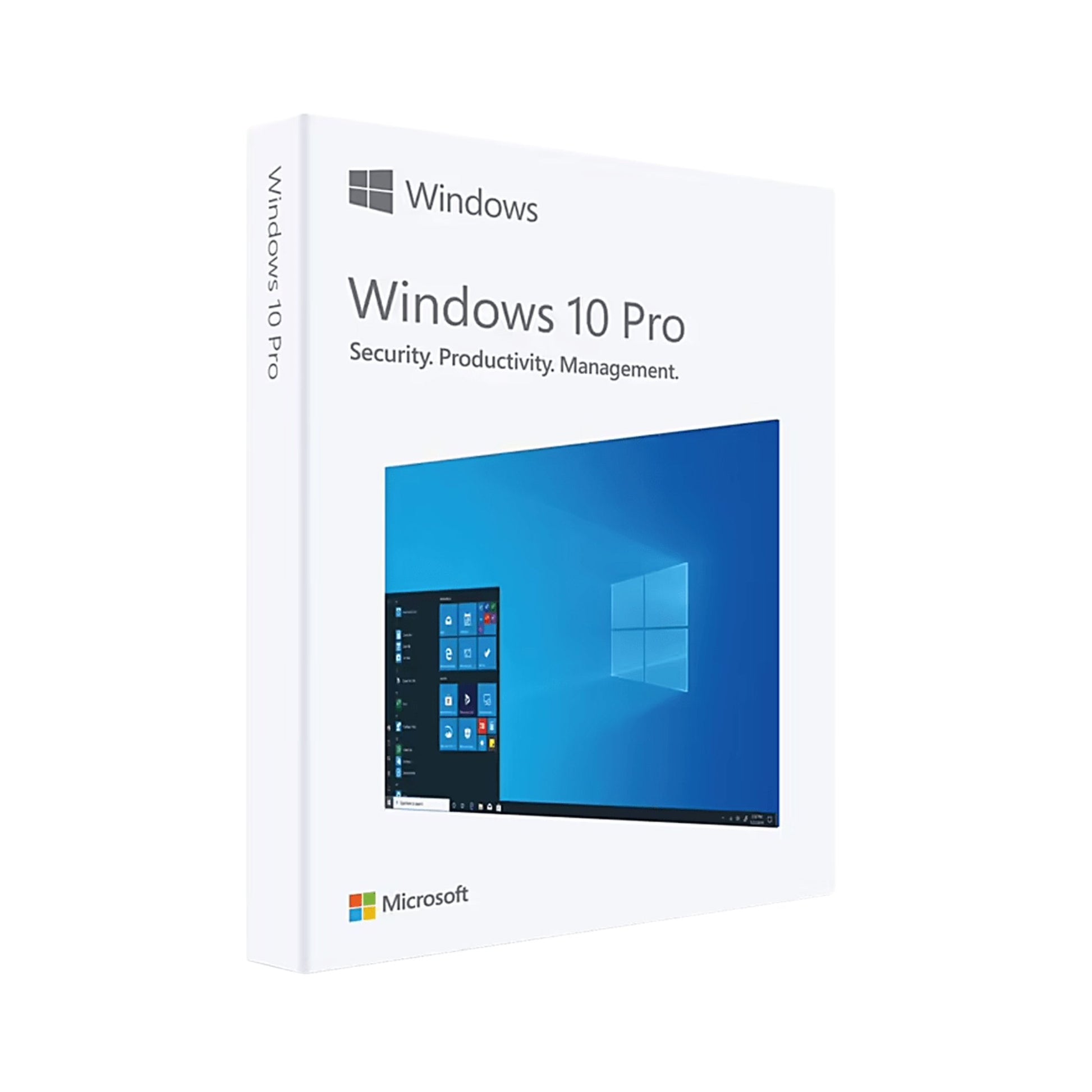 Gesealde Windows 10 Pro retail USB verpakking met originele Microsoft licentie voor installatie op pc